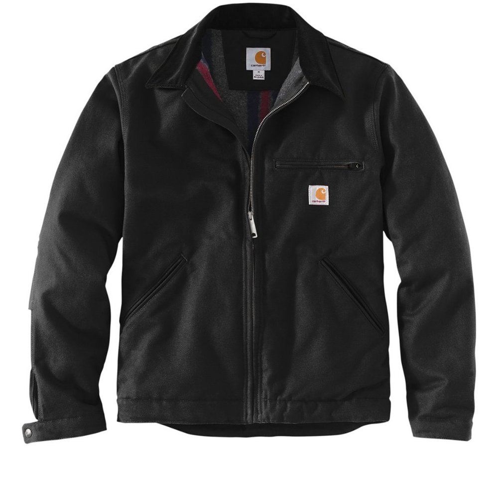 (NWT) Carhartt Mens Tall Duck Detroit Jacket Winter Coat Black